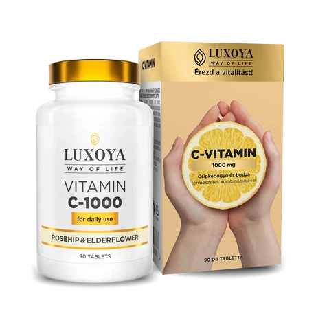 Luxoya Vitamin C-1000 (Magas Dózisú C-vitamin) - 90 db