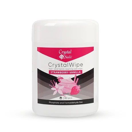 CN CrystalWipe - Köröm- és Kéztisztító nedves törlőkendő (Epres-Vaníliás)