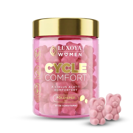 Luxoya Női Cycle Comfort Gumivitamin 60 db  - Földieper ízű