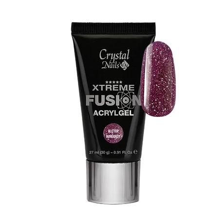 CN Xtreme Fusion Akrilzselé 30 g - Glitter Burgundy