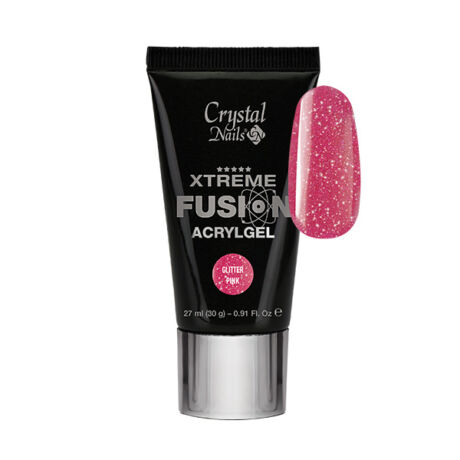 CN Xtreme Fusion Akrilzselé 30 g - Glitter Pink