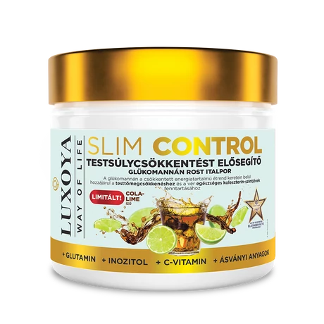 Luxoya Slim Control (Testsúlycsökkentést elősegítő italpor) 300 g - Cola-Lime