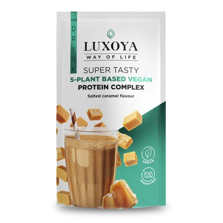 Luxoya Vegán Protein Complex (Fehérje italpor) 30 g - Sós karamella ízű