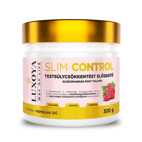 Luxoya Slim Control (Testsúlycsökkentést elősegítő italpor) 300 g - Málna 
