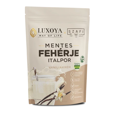 Luxoya x Szafi Mentes Fehérje italpor 360 g - Vanília 