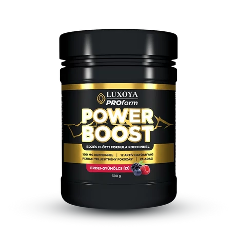 Luxoya Power Boost (Edzés előtti Italpor) 300 g - Erdei gyümölcs ízű