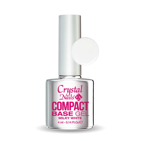 CN Compact Base Gel (Körömerősítő és Alapozó zselé) 4 ml - Milky White