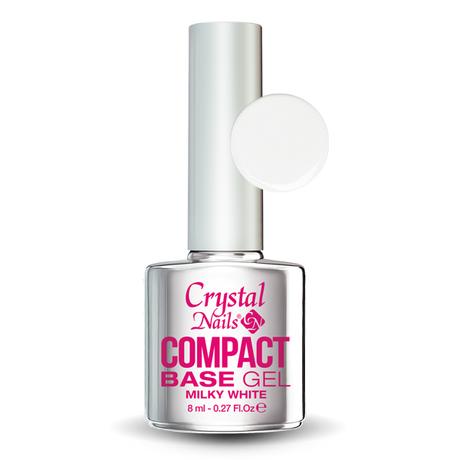CN Compact Base Gel (Körömerősítő és Alapozó zselé) 8 ml - Milky White