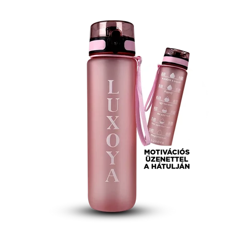 Luxoya Motivációs kulacs - rózsaszín
