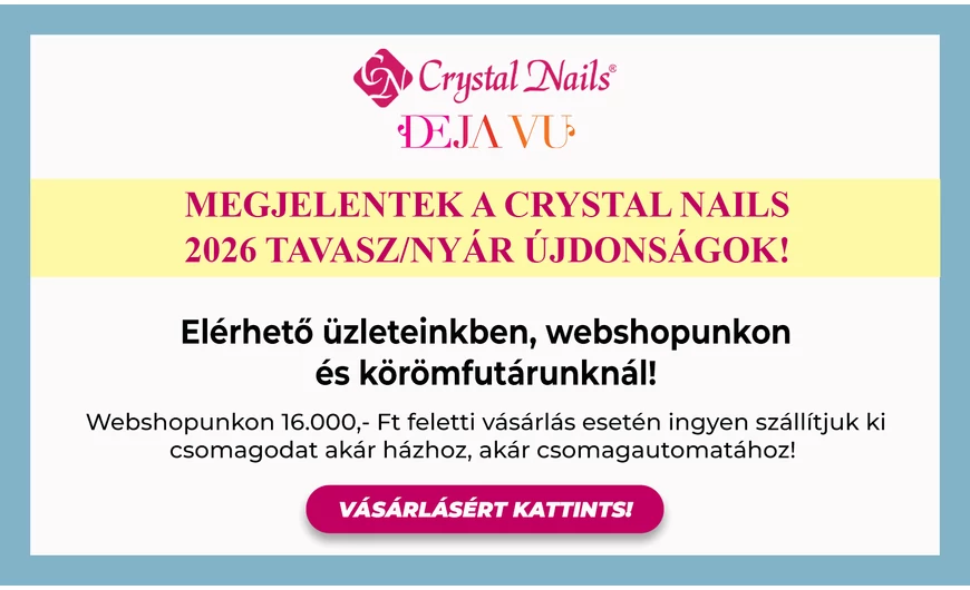 Megjelentek a Crystal Nails 2026 Tavasz/Nyár újdonságok!
