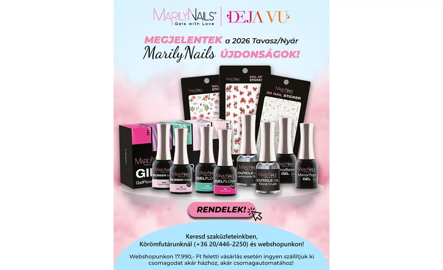 Megjelentek a MarilyNails 2026 Tavasz/Nyár újdonságok!