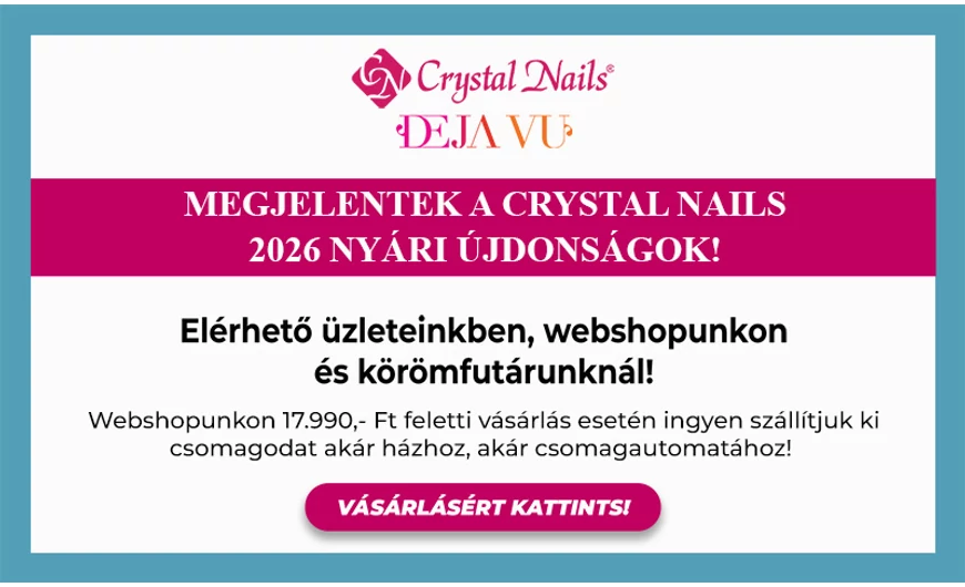 Megjelentek a Crystal Nails 2026 Nyár újdonságok!