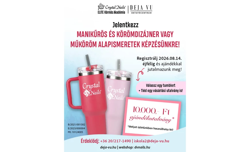 Jelentkezésed mellé most AJÁNDÉK jár!